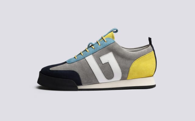 Grenson Sneaker 51 | Womens Trainers In Grey Multi Suede