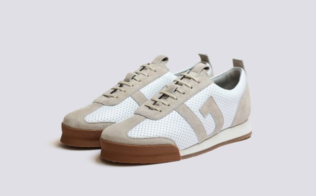 grenson Sneaker 51 | Womens Trainers in Perforated White