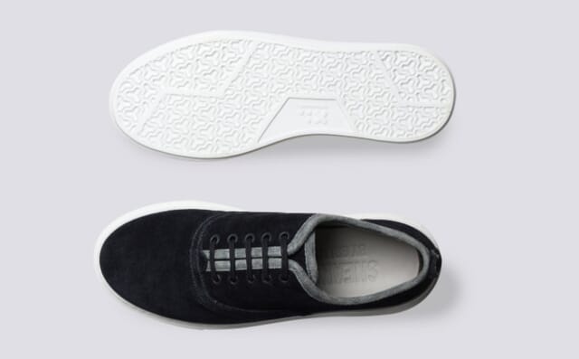 Grenson Sneaker 55 | Womens Sneakers In Navy Eco Suede