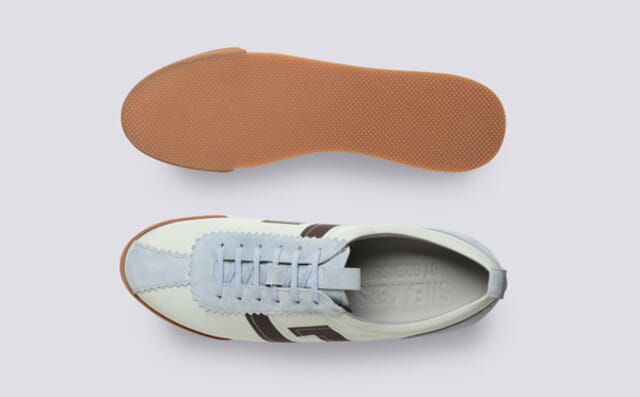 Grenson Sneaker 80 | Mens Trainers In Mint Recycled Canvas