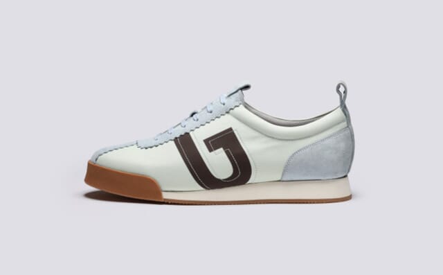 Grenson Sneaker 80 | Mens Trainers In Mint Recycled Canvas