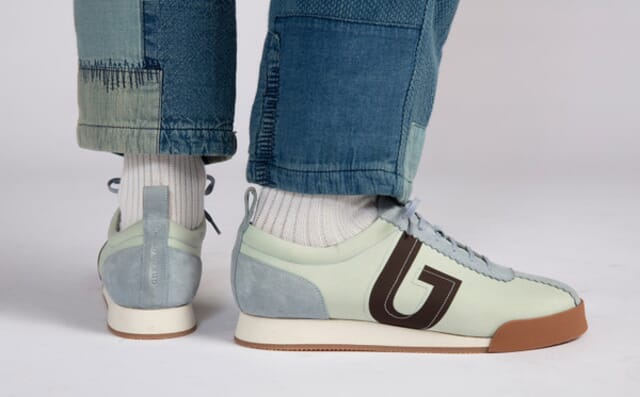 Grenson Sneaker 80 | Mens Trainers In Mint Recycled Canvas