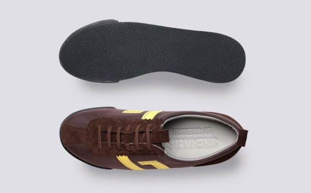 Grenson Sneaker 80 | Womens Trainers In Brown Recycled Canvas