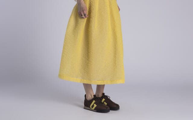 Grenson Sneaker 80 | Womens Trainers In Brown Recycled Canvas