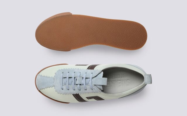 Grenson Sneaker 80 | Womens Trainers In Mint Recycled Canvas