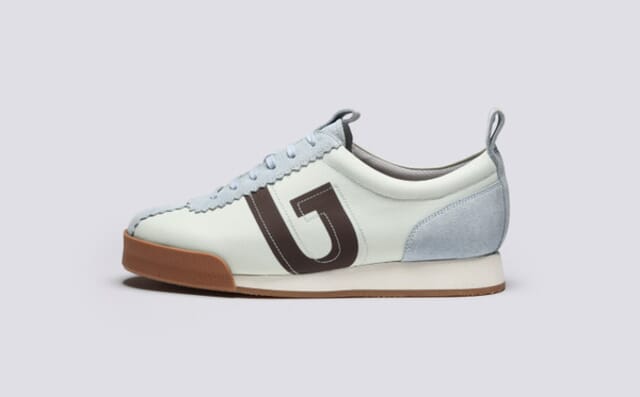 Grenson Sneaker 80 | Womens Trainers In Mint Recycled Canvas
