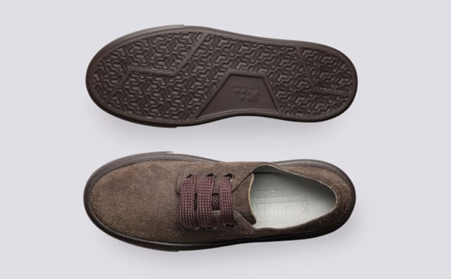 Grenson Sneaker 84 | Womens Derby Sneakers In Brown Suede