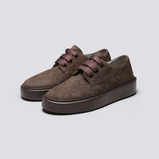 Grenson Sneaker 84 | Womens Derby Sneakers In Brown Suede