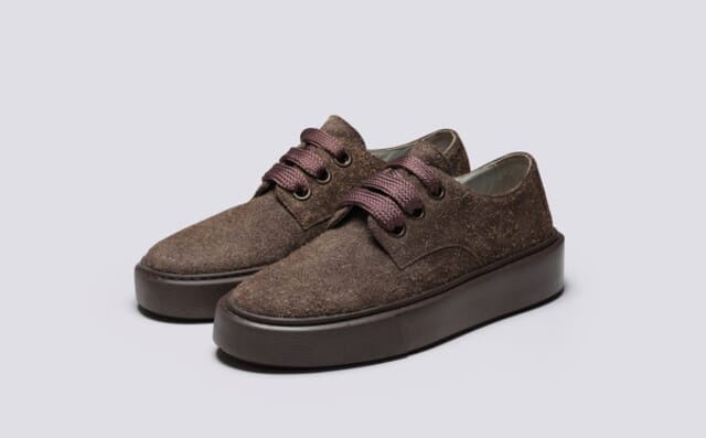 grenson Sneaker 84 | Womens Derby Sneakers in Brown Suede