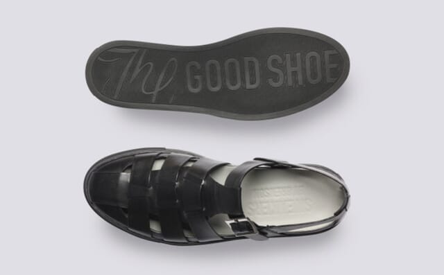 Grenson Sneaker 88 | Mens Fisherman Sandal Hybrid In Black