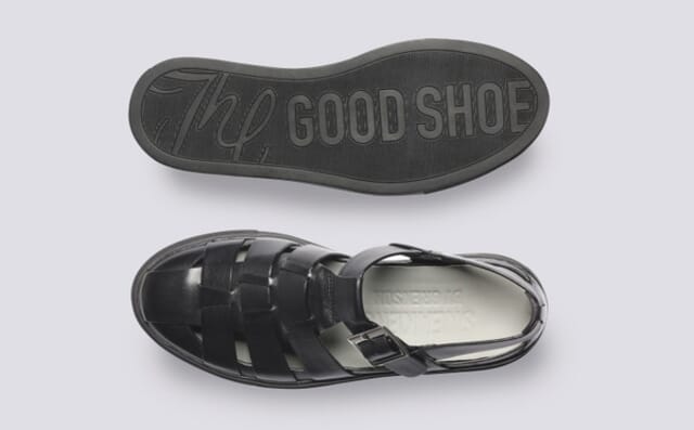 Grenson Sneaker 88 | Womens Fisherman Sandal Hybrid In Black