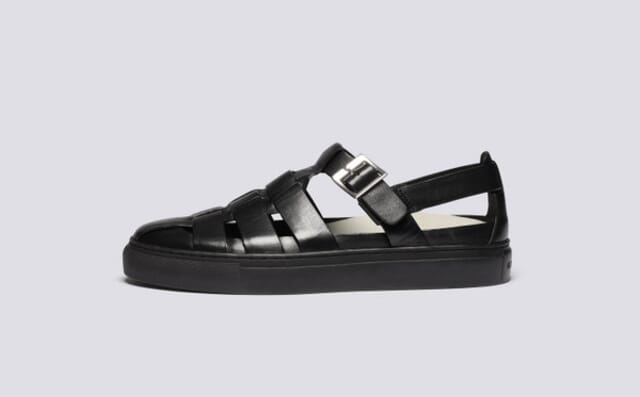 Grenson Sneaker 88 | Womens Fisherman Sandal Hybrid In Black