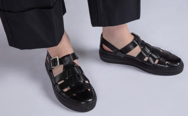 Grenson Sneaker 88 | Womens Fisherman Sandal Hybrid In Black