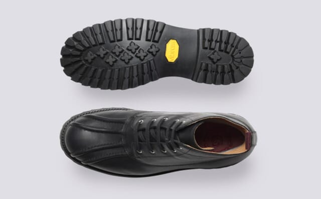 Grenson Spike WP | Mens Duck Boots In Black Waterproof