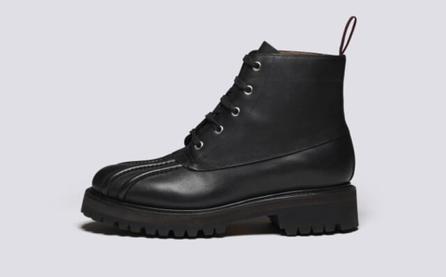 Grenson Stella WP | Womens Duck Boots In Black Waterproof - Main View