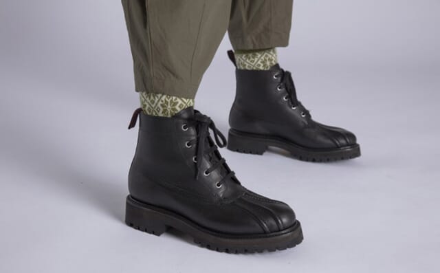 Grenson Stella WP | Womens Duck Boots In Black Waterproof - Main View