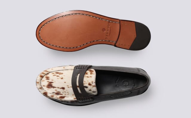 Grenson Susanna | Womens Moccasin Loafers In Brown Western Print