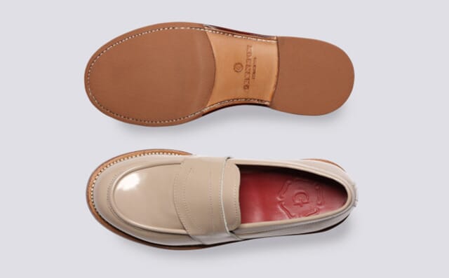 Grenson Susie | Womens Loafers In Cameo Gloss Leather