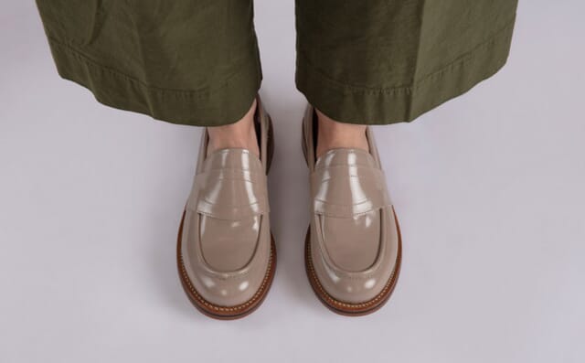Grenson Susie | Womens Loafers In Cameo Gloss Leather