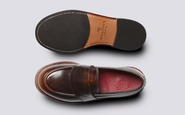 Grenson Susie | Womens Loafers In Tan Rub Off Leather