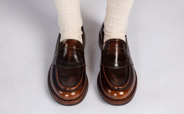 Grenson Susie | Womens Loafers In Tan Rub Off Leather