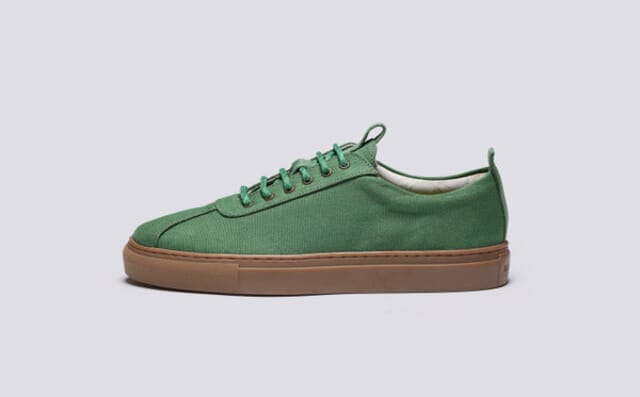 Grenson Womens Sneaker 1 C | Womens Sneakers In Green Canvas