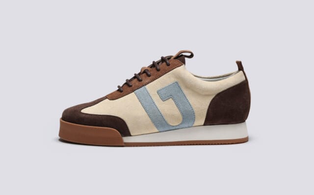 Grenson Womens Sneaker 51 | Trainers In Beige And Brown Suede
