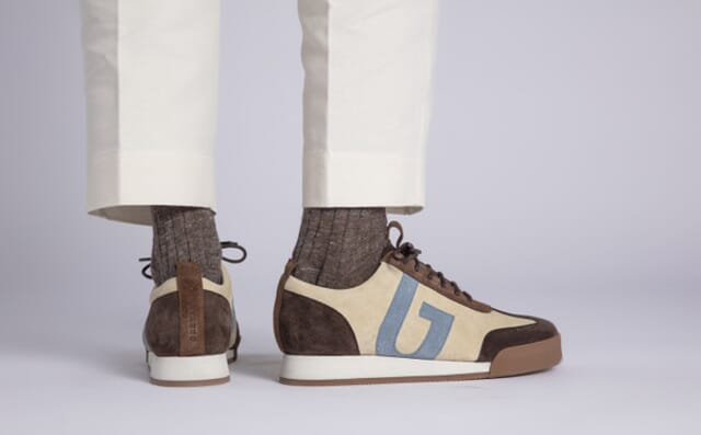 Grenson Womens Sneaker 51 | Trainers In Beige And Brown Suede