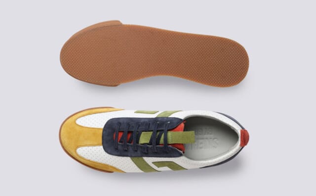 Grenson Womens Sneaker 51 | Trainers In Perforated Leather And Suede