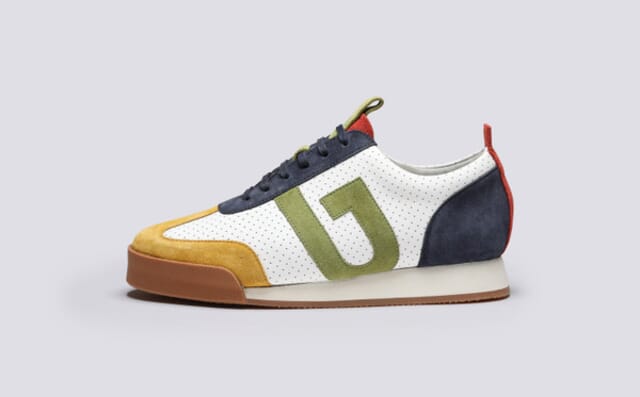 Grenson Womens Sneaker 51 | Trainers In Perforated Leather And Suede