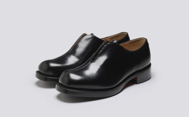 grenson YMC x Grenson | Mens Oxford Shoes in Black Leather