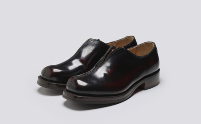 grenson YMC x Grenson | Mens Oxford Shoes in Burgundy Leather