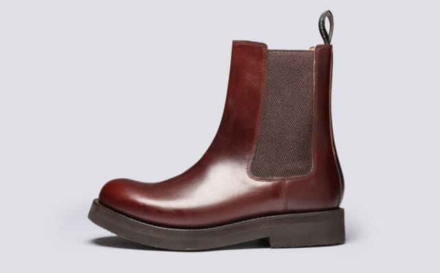 Grenson Ziggy | Mens Chelsea Boots In Brown Pull Up Leather