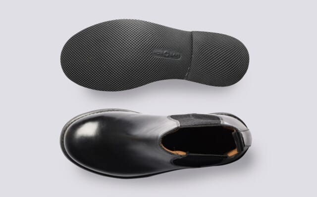 Grenson Zira | Womens Chelsea Boots In Black Pull Up Leather