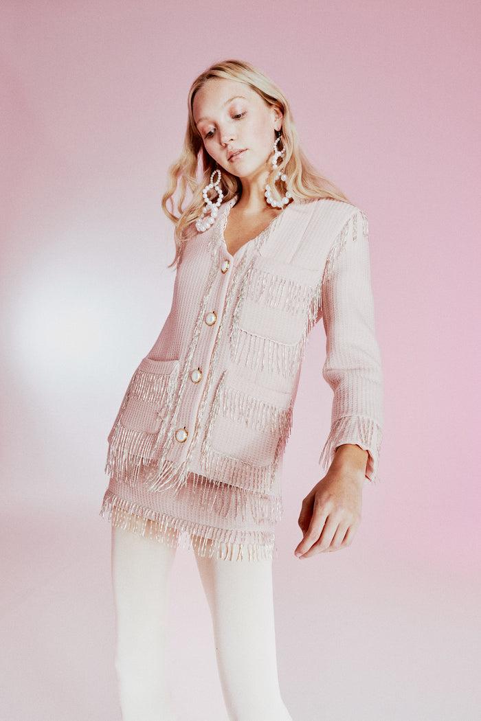 Greta Boldini BLING BLING PINK WOOL JACKET