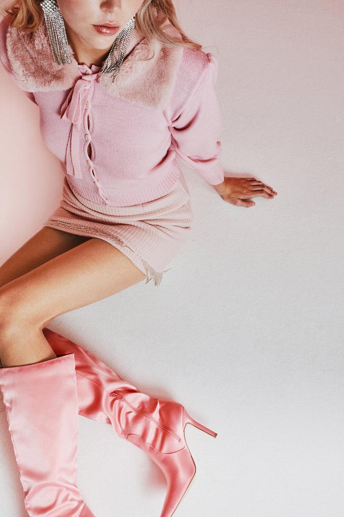 Greta Boldini BON BON PINK MINI SKIRT