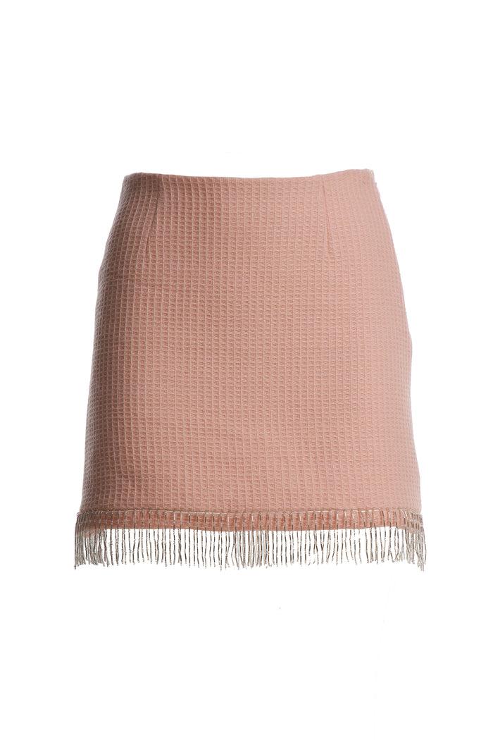 greta boldini BON BON SOFT PINK MINI SKIRT