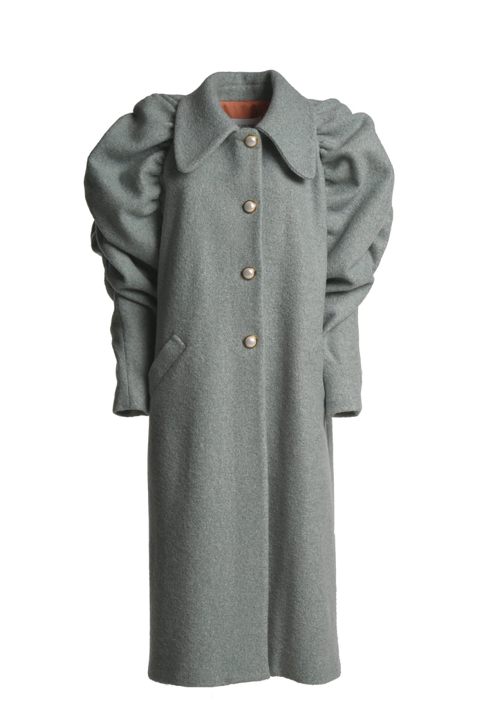 greta boldini FALENA LIGHT BLUE COAT