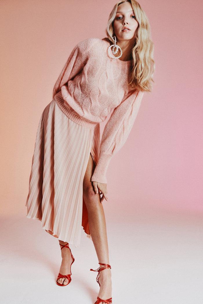 Greta Boldini MUFFIN SOFT PINK SWEATER