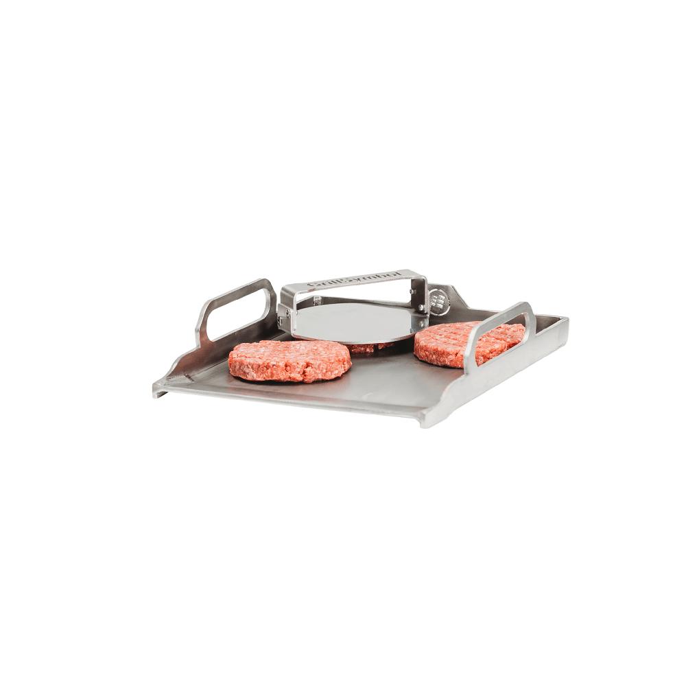 Grillsymbol GrillSymbol Burger Press And Plancha Set Inox