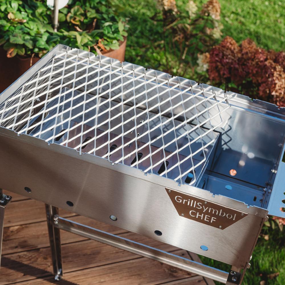 Grillsymbol GrillSymbol Charcoal Grill Naked Chef XS Silver