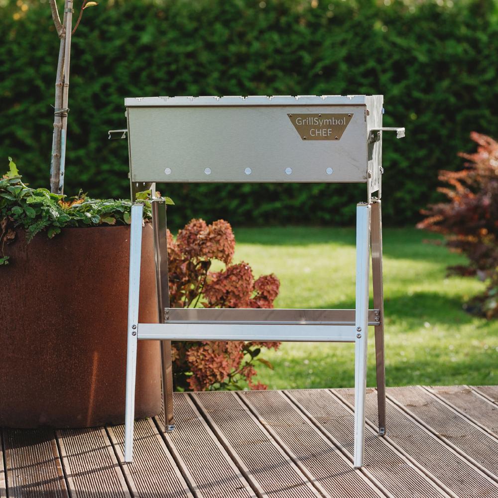 grillsymbol GrillSymbol Charcoal Grill Naked Chef XS Silver