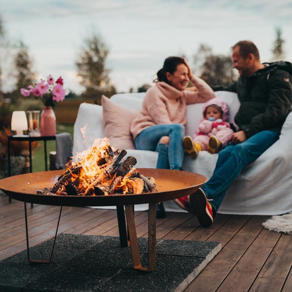 Grillsymbol GrillSymbol Cor-Ten Steel Fire Pit Elegante XL