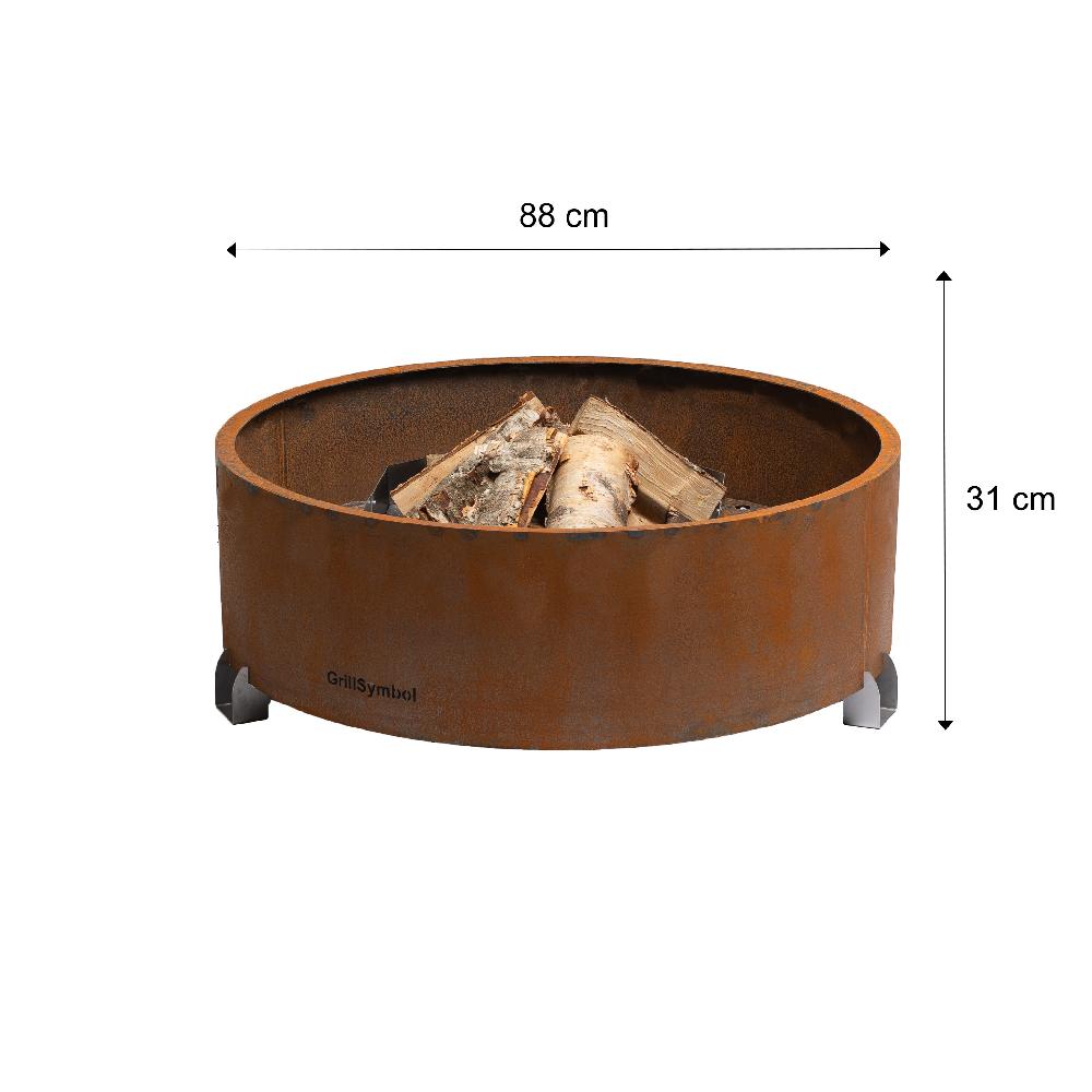 Grillsymbol GrillSymbol Cor-Ten Steel Fire Pit Elias