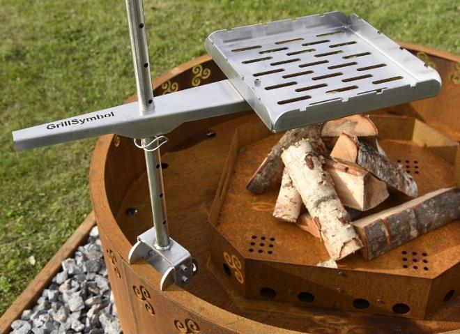 Grillsymbol Cor-Ten Steel Fire Pit Grill Arttu