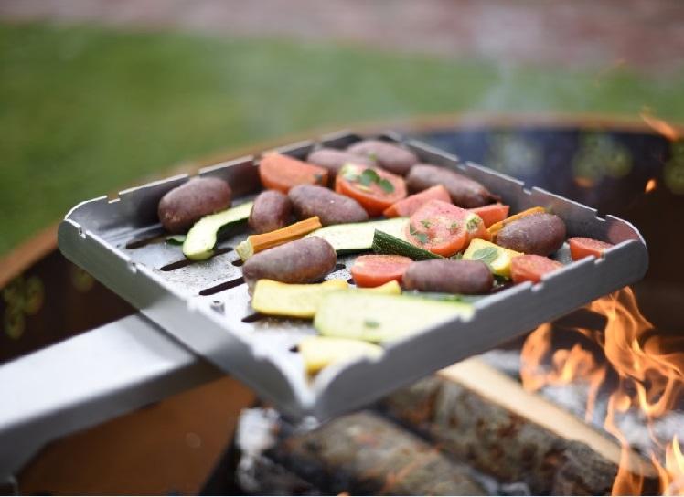 Grillsymbol Cor-Ten Steel Fire Pit Grill Arttu