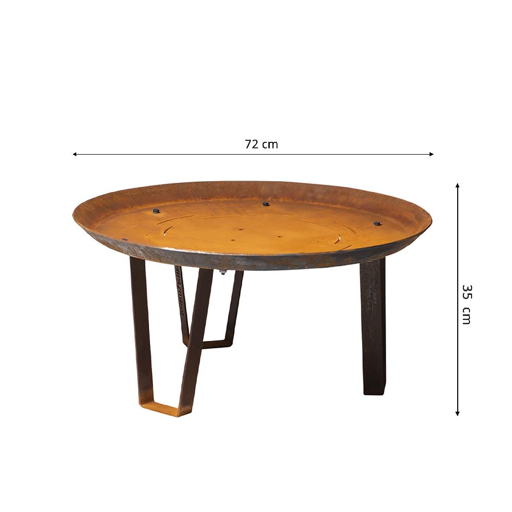 Grillsymbol GrillSymbol Corten Steel Fire Pit Elegante ø 72 Cm