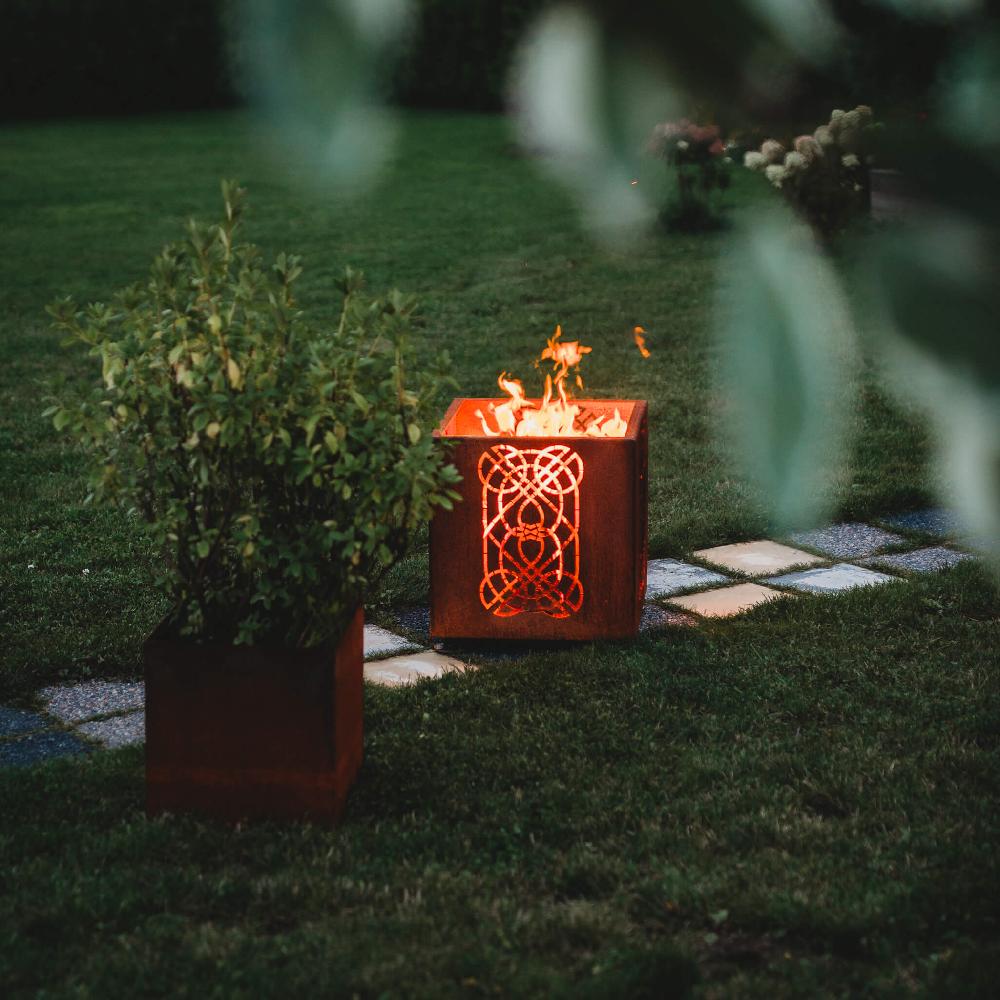 Grillsymbol GrillSymbol Corten Steel Fire Pit Laterna