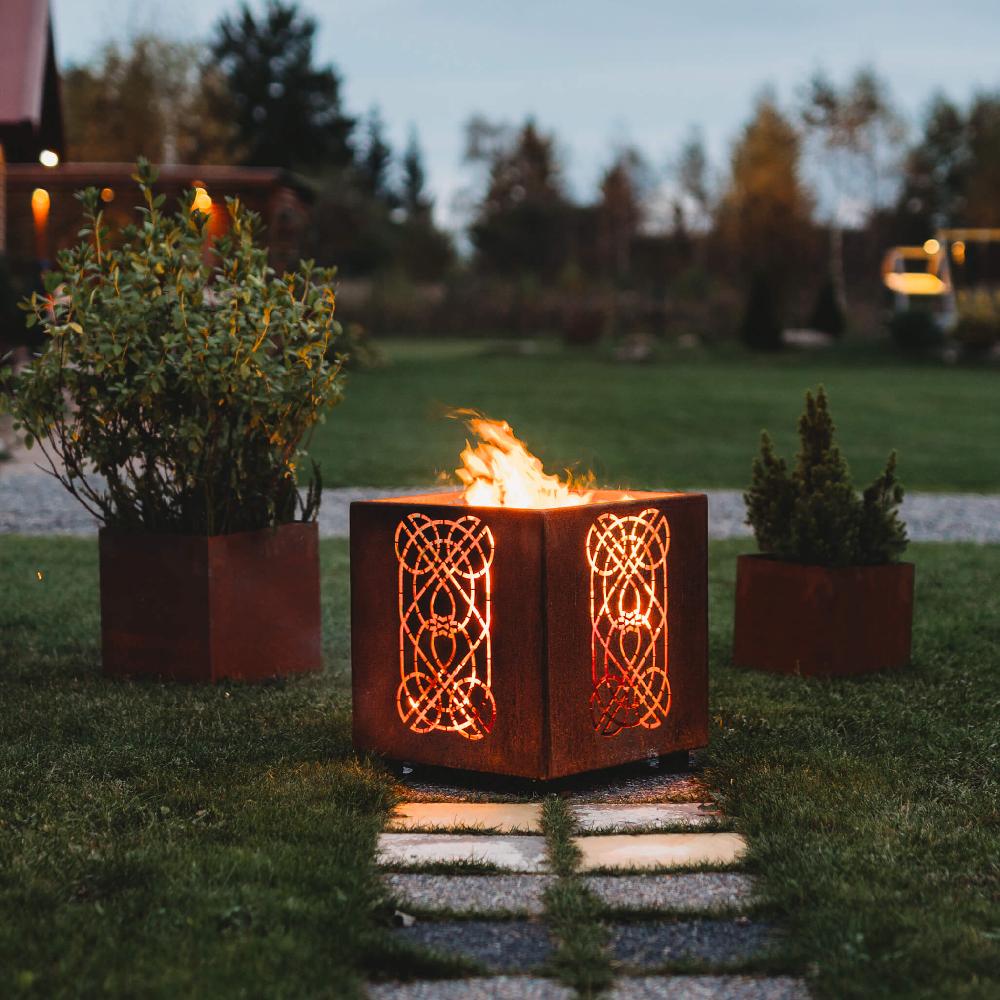 grillsymbol GrillSymbol Corten Steel Fire Pit Laterna