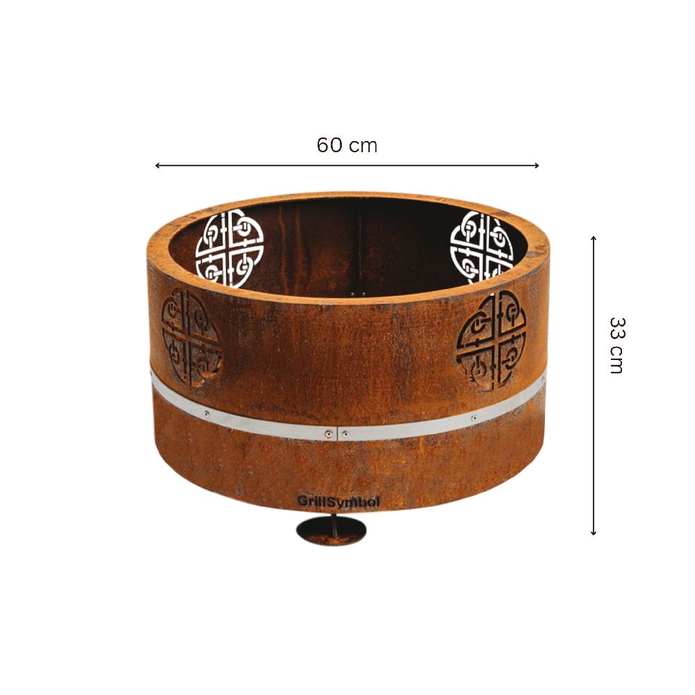 Grillsymbol GrillSymbol Corten Steel Fire Pit Lucas Mini